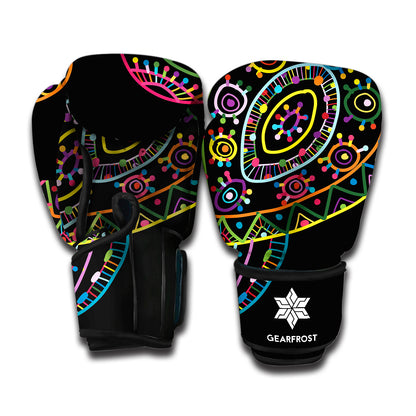 Colorful Sea Turtle Print Boxing Gloves