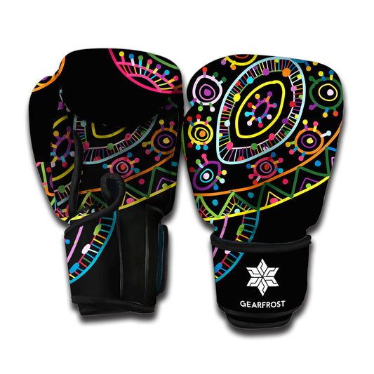 Colorful Sea Turtle Print Boxing Gloves