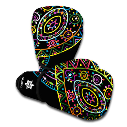 Colorful Sea Turtle Print Boxing Gloves