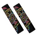 Colorful Sea Turtle Print Car Seat Belt Covers