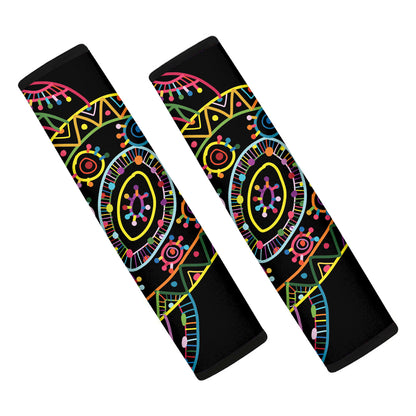 Colorful Sea Turtle Print Car Seat Belt Covers