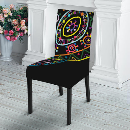 Colorful Sea Turtle Print Dining Chair Slipcover