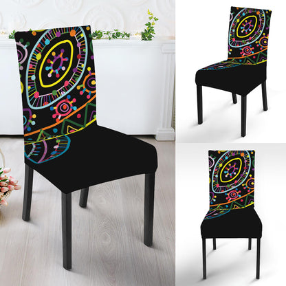 Colorful Sea Turtle Print Dining Chair Slipcover