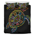 Colorful Sea Turtle Print Duvet Cover Bedding Set