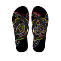 Colorful Sea Turtle Print Flip Flops