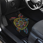 Colorful Sea Turtle Print Front Car Floor Mats