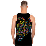 Colorful Sea Turtle Print Men's Tank Top