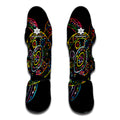 Colorful Sea Turtle Print Muay Thai Shin Guards