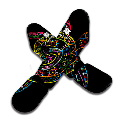 Colorful Sea Turtle Print Muay Thai Shin Guard