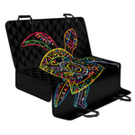 Colorful Sea Turtle Print Pet Car Back Seat Cover