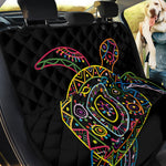 Colorful Sea Turtle Print Pet Car Back Seat Cover