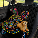 Colorful Sea Turtle Print Pet Car Back Seat Cover