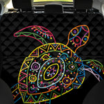 Colorful Sea Turtle Print Pet Car Back Seat Cover