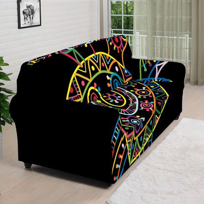 Colorful Sea Turtle Print Sofa Cover