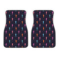 Colorful Seahorse Pattern Print Front Car Floor Mats