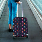 Colorful Seahorse Pattern Print Luggage Cover