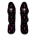 Colorful Seahorse Pattern Print Muay Thai Shin Guards