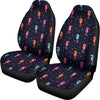 Colorful Seahorse Pattern Print Universal Fit Car Seat Covers