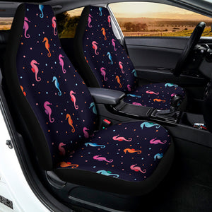 Colorful Seahorse Pattern Print Universal Fit Car Seat Covers