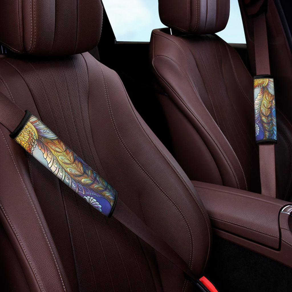 Colorful Seahorse Print Car Seat Belt Covers
