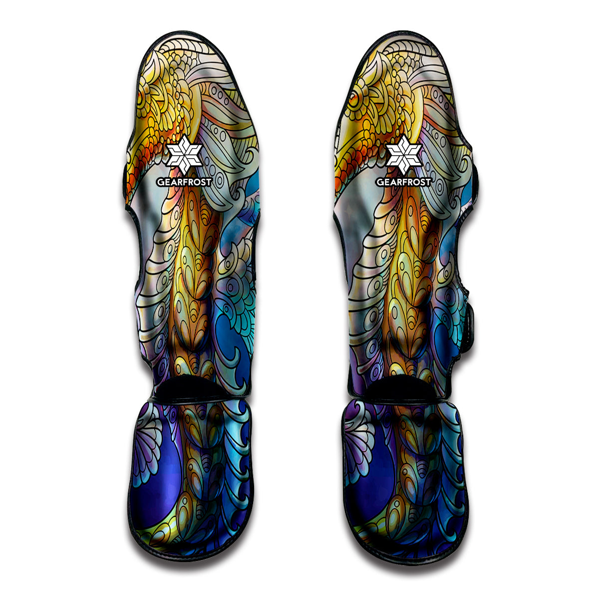 Colorful Seahorse Print Muay Thai Shin Guard