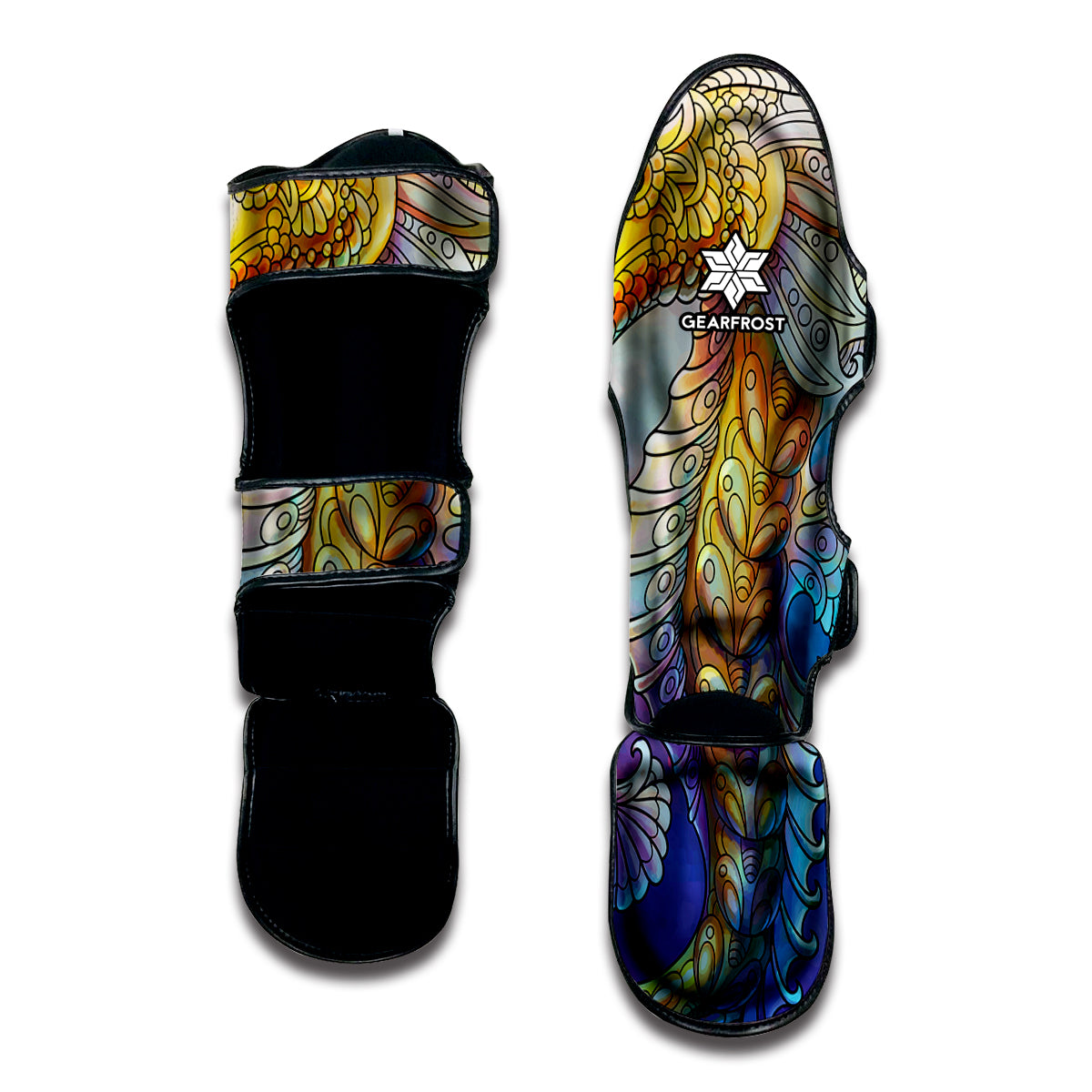 Colorful Seahorse Print Muay Thai Shin Guard
