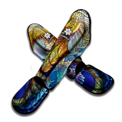 Colorful Seahorse Print Muay Thai Shin Guard