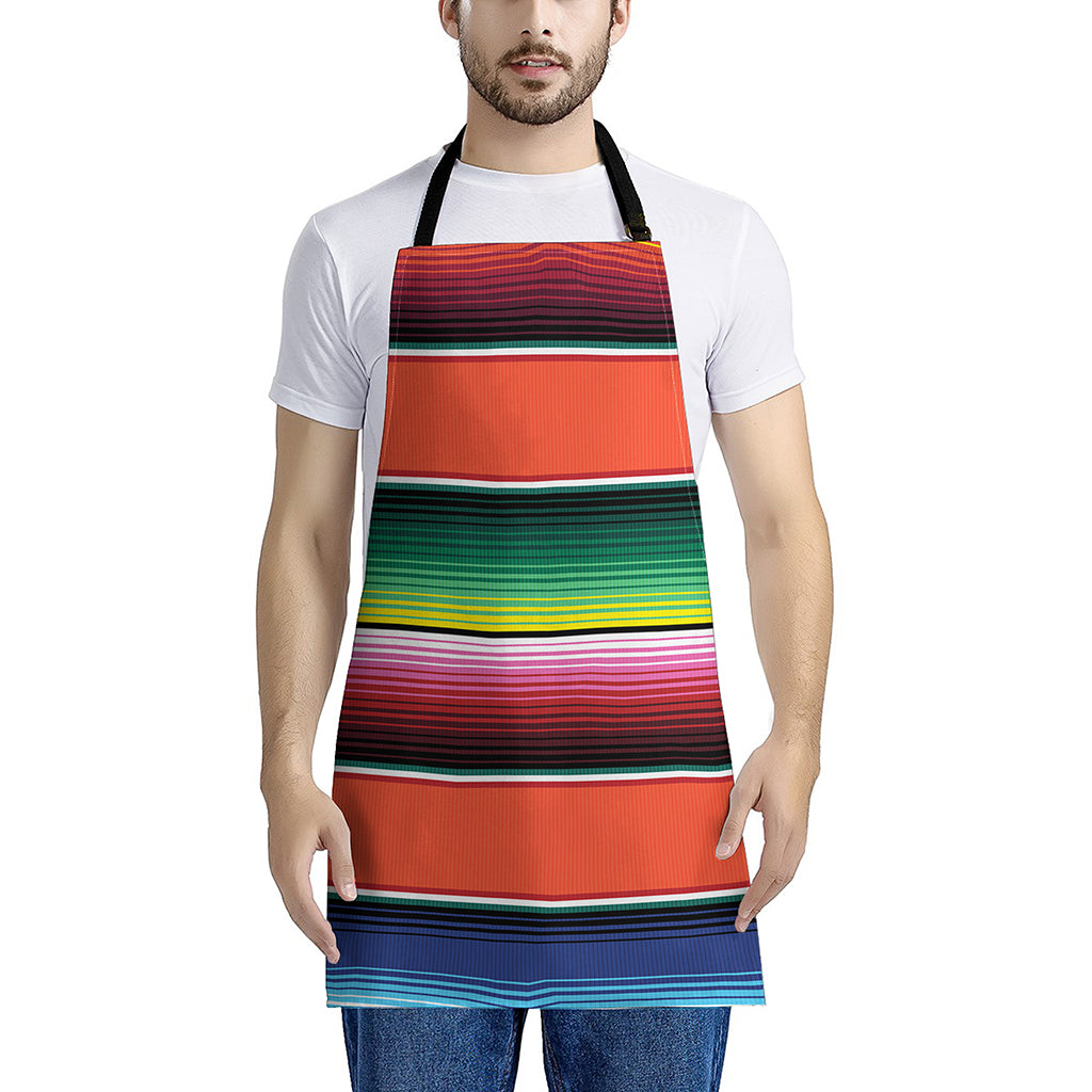 Colorful Serape Blanket Pattern Print Apron