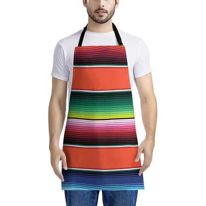 Colorful Serape Blanket Pattern Print Apron