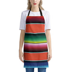 Colorful Serape Blanket Pattern Print Apron