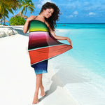 Colorful Serape Blanket Pattern Print Beach Sarong Wrap