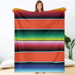 Colorful Serape Blanket Pattern Print Blanket