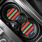 Colorful Serape Blanket Pattern Print Car Coasters