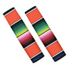 Colorful Serape Blanket Pattern Print Car Seat Belt Covers