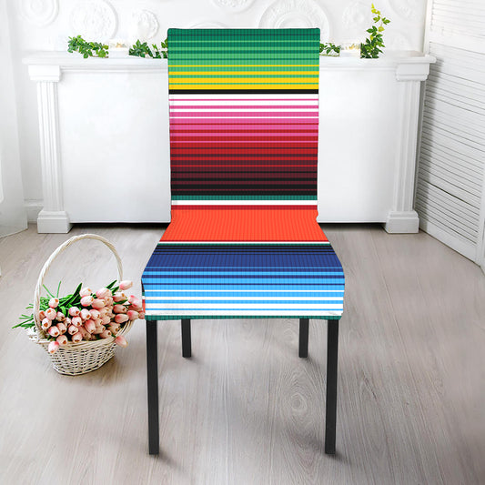 Colorful Serape Blanket Pattern Print Dining Chair Slipcover