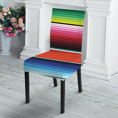 Colorful Serape Blanket Pattern Print Dining Chair Slipcover