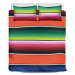 Colorful Serape Blanket Pattern Print Duvet Cover Bedding Set