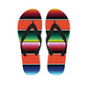 Colorful Serape Blanket Pattern Print Flip Flops