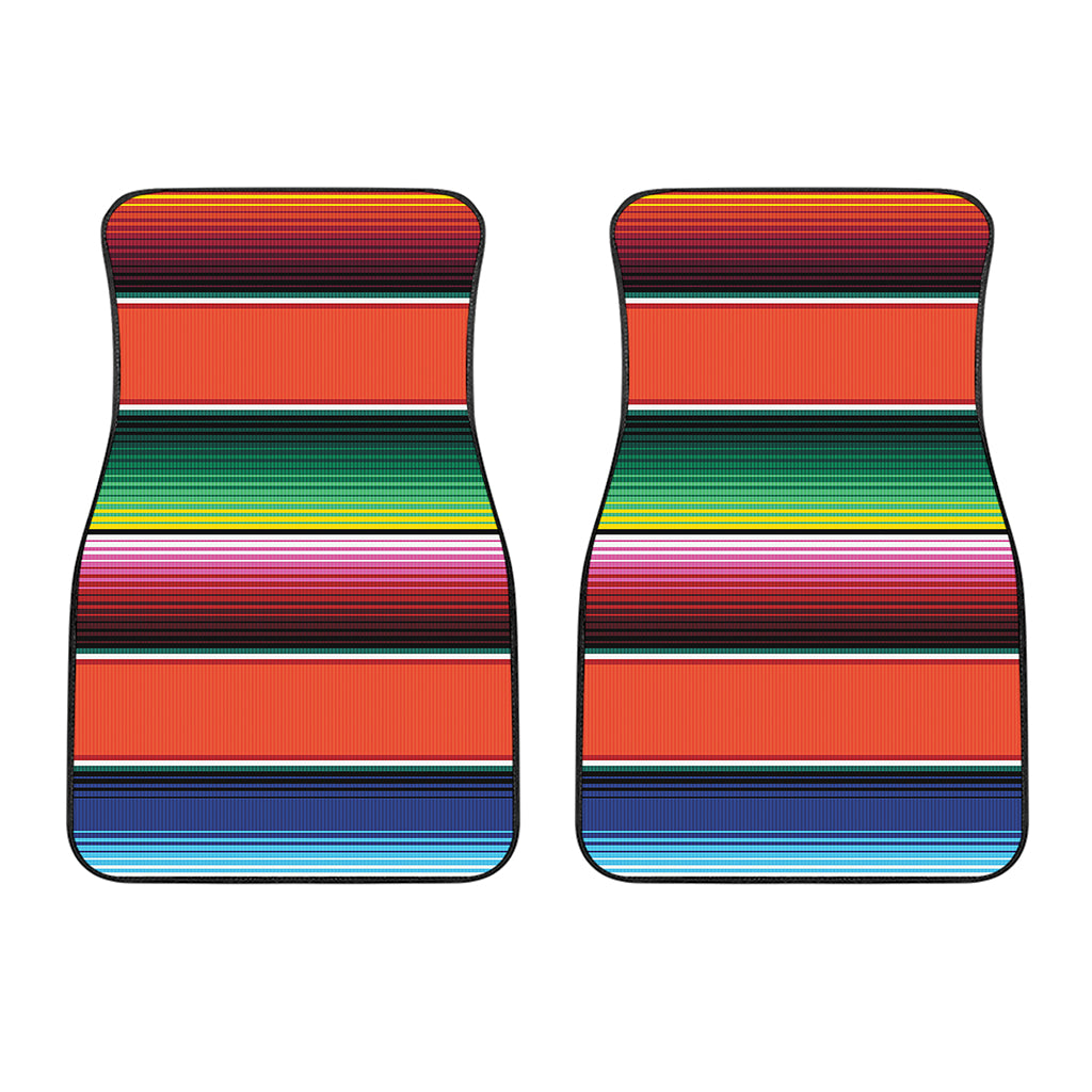 Colorful Serape Blanket Pattern Print Front Car Floor Mats