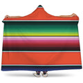 Colorful Serape Blanket Pattern Print Hooded Blanket