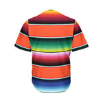 Colorful Serape Blanket Pattern Print Men's Baseball Jersey