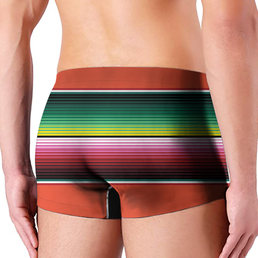 Colorful Serape Blanket Pattern Print Men's Boxer Briefs