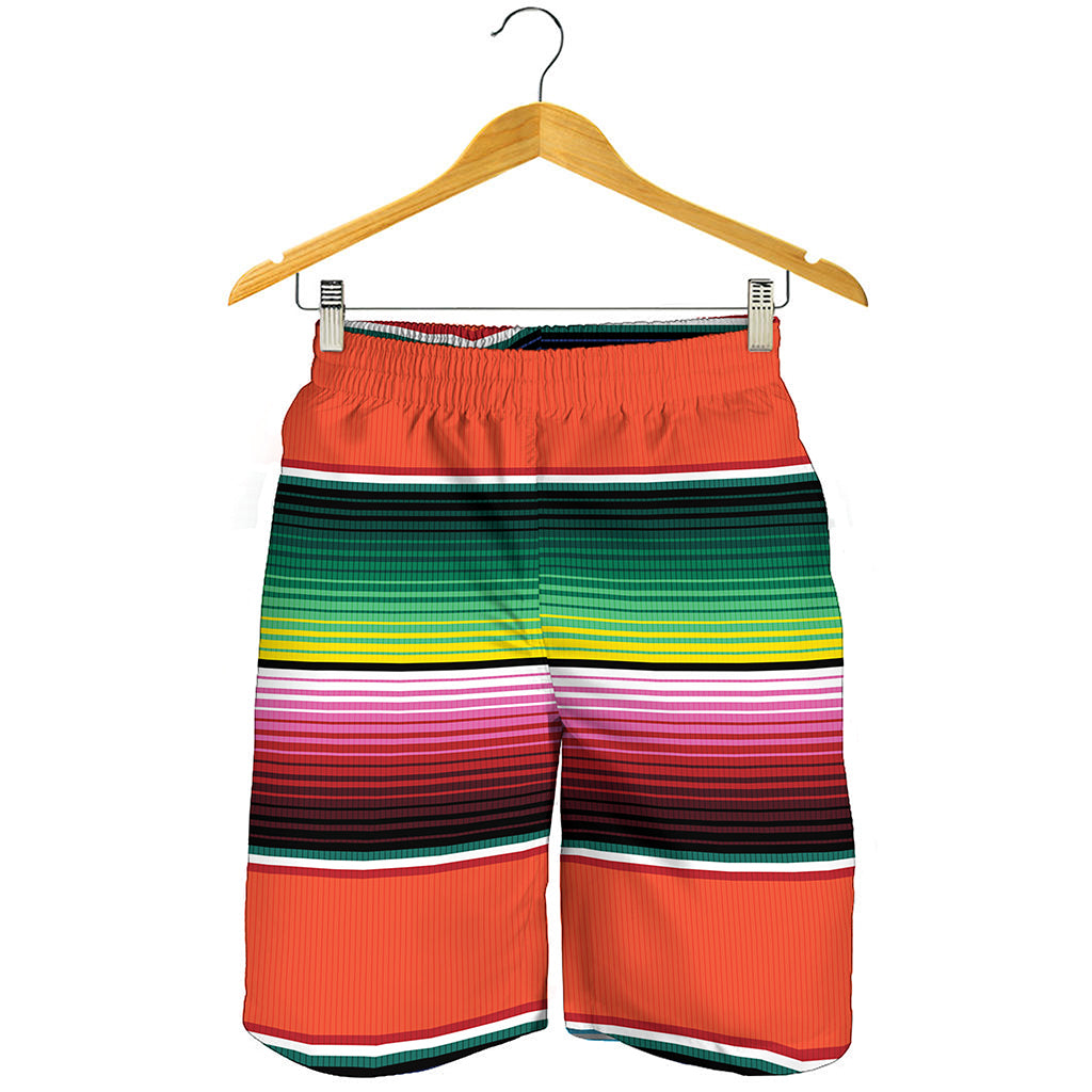 Colorful Serape Blanket Pattern Print Men's Shorts
