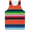 Colorful Serape Blanket Pattern Print Men's Tank Top