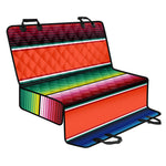 Colorful Serape Blanket Pattern Print Pet Car Back Seat Cover