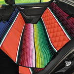 Colorful Serape Blanket Pattern Print Pet Car Back Seat Cover