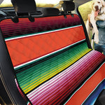 Colorful Serape Blanket Pattern Print Pet Car Back Seat Cover