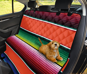 Colorful Serape Blanket Pattern Print Pet Car Back Seat Cover