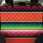 Colorful Serape Blanket Pattern Print Pet Car Back Seat Cover