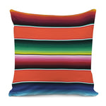 Colorful Serape Blanket Pattern Print Pillow Cover